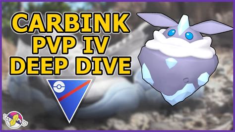 Carbink pvp iv deep dive - No it doesn't, and the source you linked does not say that encounter method changes the odds. It says that Aerodactyl and Absol had boosted shiny rates from encounters, and they also have boosted shiny rates otherwise. Greeng0ld • 4 yr. ago. It states field research encounters yield a 1 in 60 vs. a 1 in 450 wild encounter.